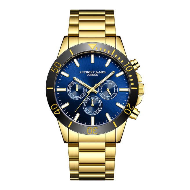 Anthony James Mens Hand Assembled Anthony James Limited Edition Chronometric Gold