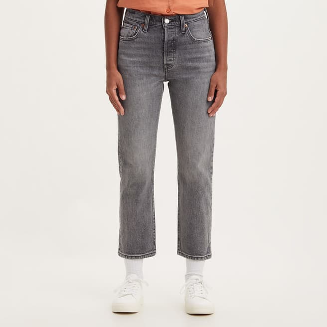 Levi's Grey 501® Cropped Stretch Jeans
