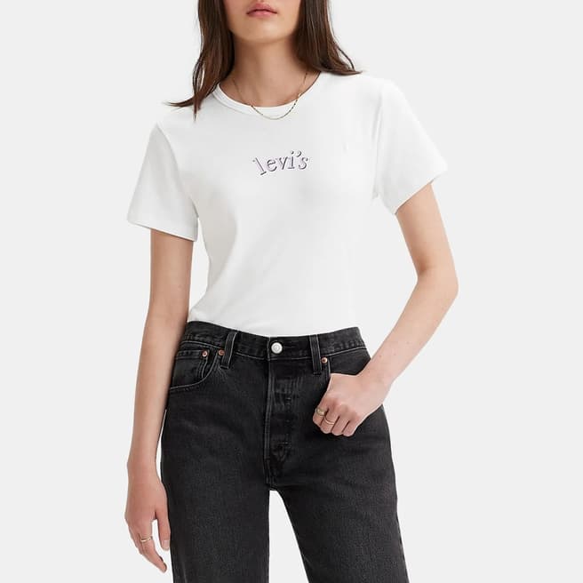 Levi's White Rickie Cotton T-Shirt