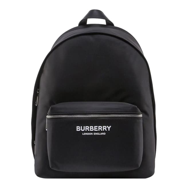 Burberry Men's Burberry Black Econyl And Leather Backpack