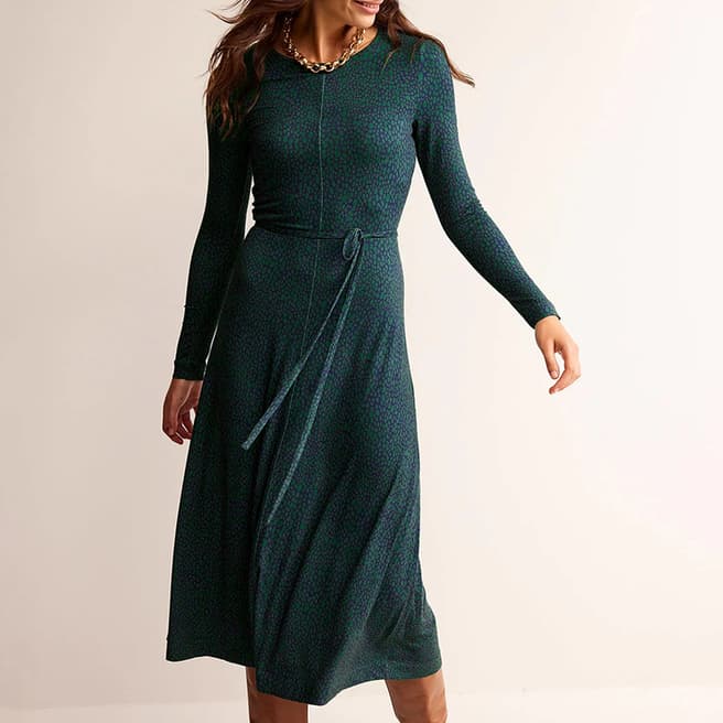 Boden Green Lucy Jersey Midi Dress