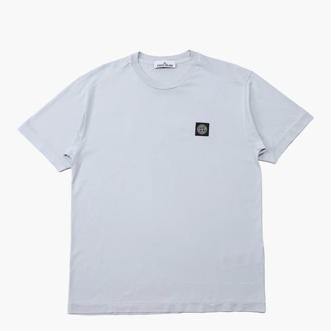 Stone Island Grey Garment Dyed Cotton T-Shirt
