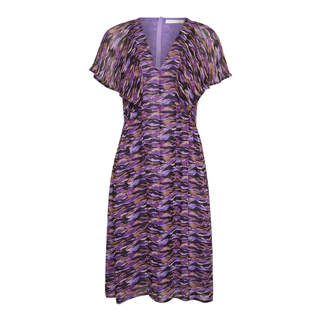 Inwear Purple Printed Midi Dress