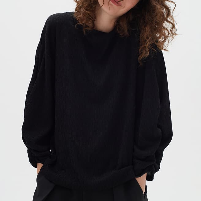 Inwear Black Rouched Sweatshirt