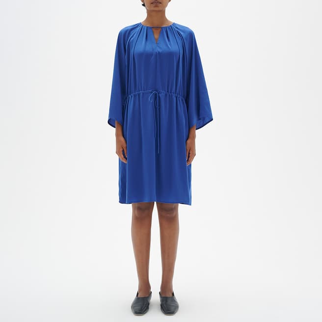 Inwear Blue V-Neck Midi Dress