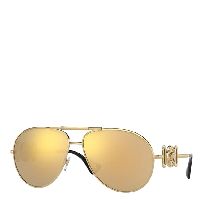 Versace Men's Gold Versace Sunglasses 65mm 