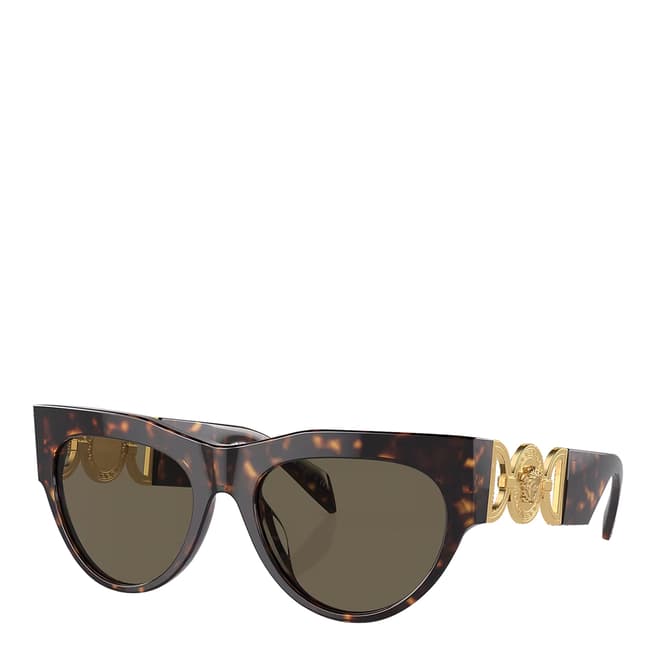 Versace Women's Brown Versace Sunglasses 56mm 