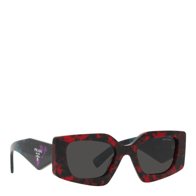 Prada Women's Black & Red Prada Sunglasses 51mm