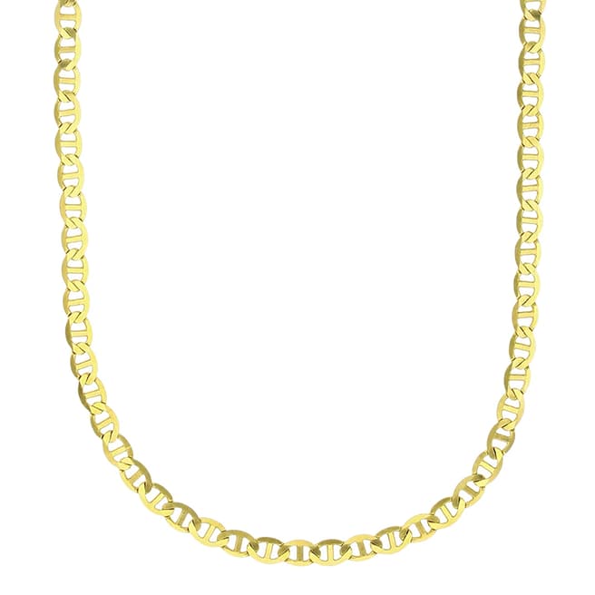 Liv Oliver 18K Gold Flat Italian Link Necklace