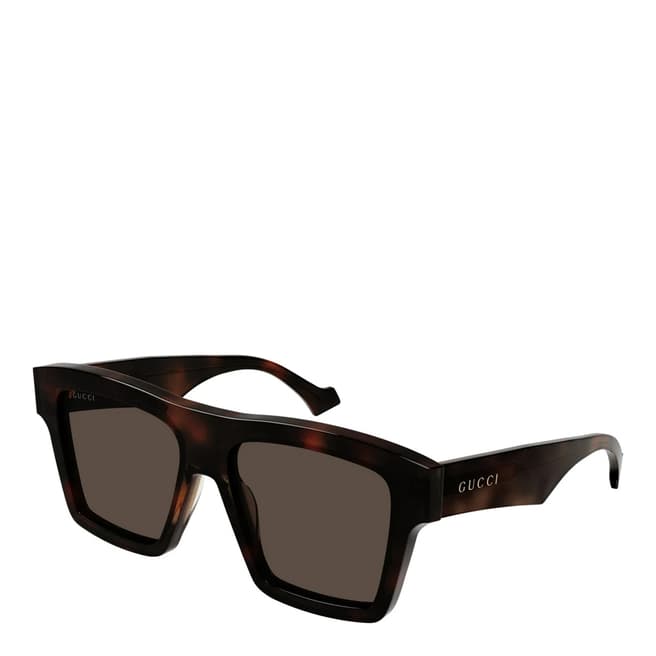 Gucci Men's Brown Gucci Sunglasses 55mm