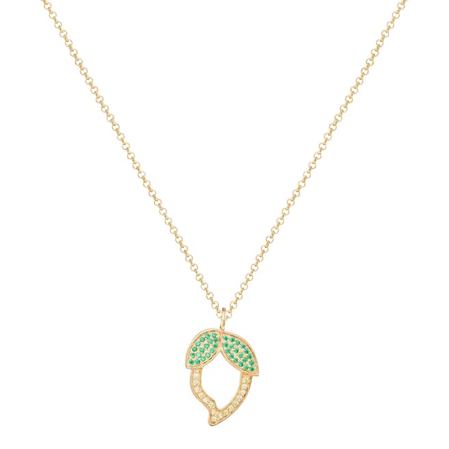 Rosie Fortescue Jewellery Gold Lemon Pendant Charm