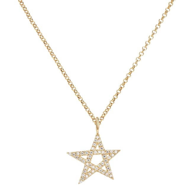 Rosie Fortescue Jewellery Gold Star Pendant Charm