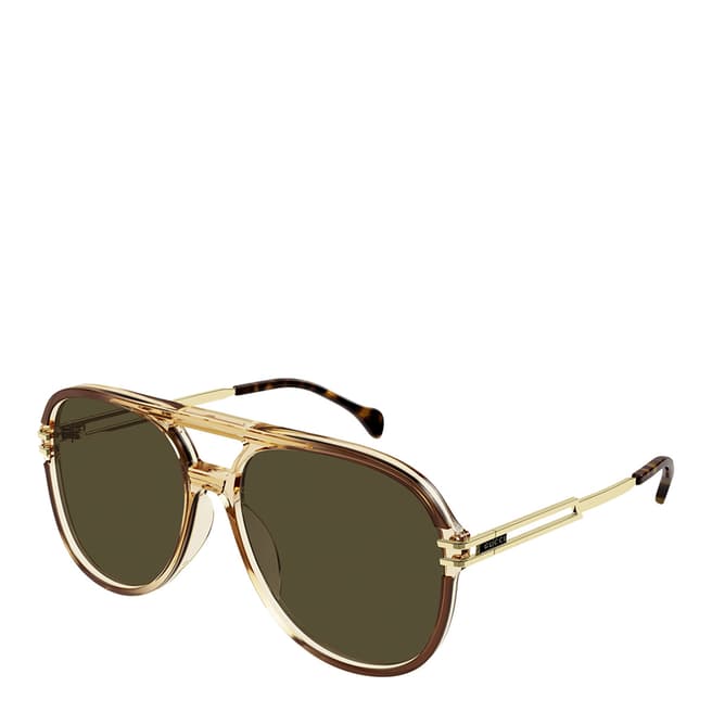Gucci Men's Green Gucci Sunglasses 57mm