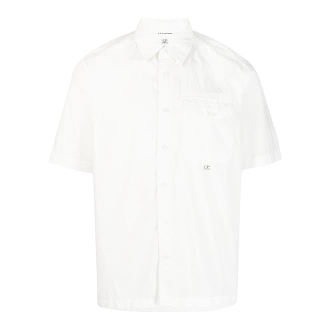 C.P. Company White Popeline Cotton Shirt