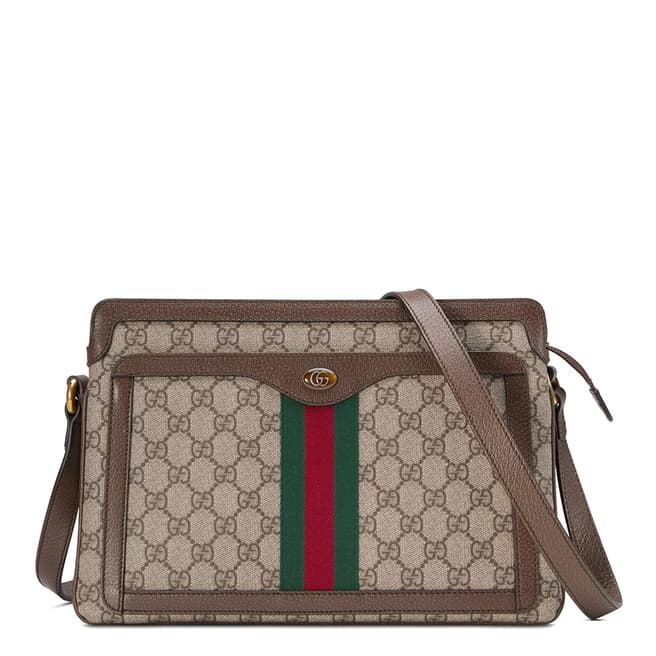 Gucci Gucci Ophidia GG Medium Shoulder Bag In Brown
