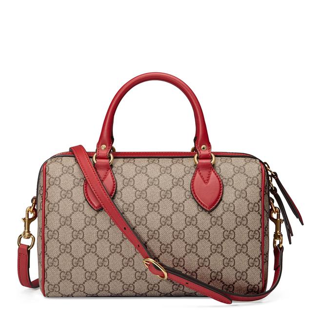 Gucci supreme boston outlet bag hibiscus