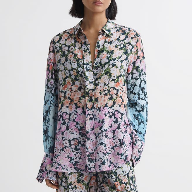 Reiss Multi Serena Floral Print Shirt