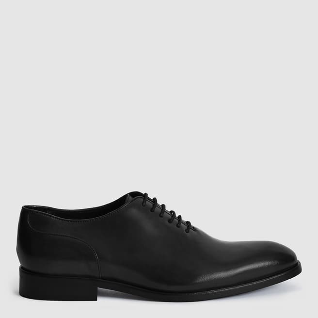 Reiss Black Bay Leather Shoes