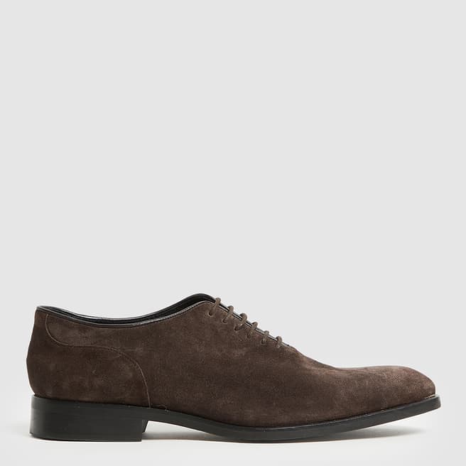 Reiss Dark Brown Bay Leather Shoes