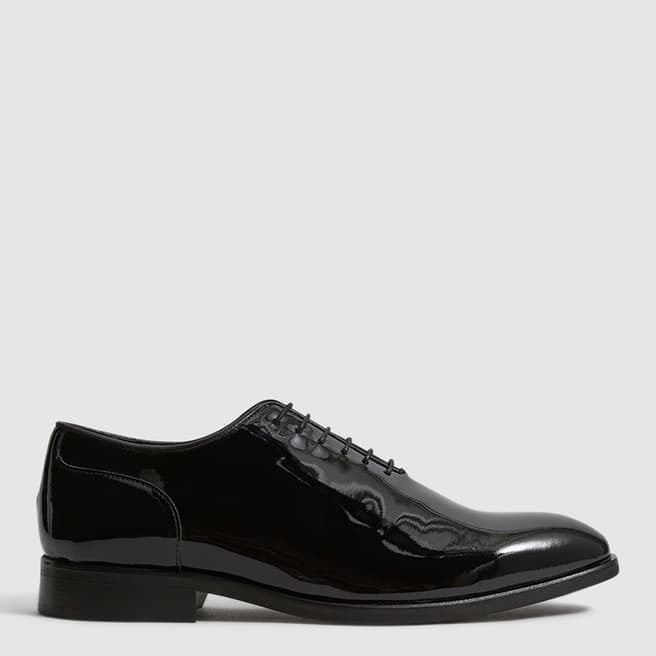 Reiss Black Bay Patent Leather Shoes