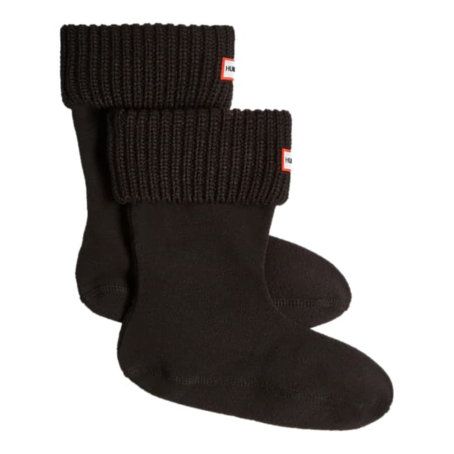 Hunter Black Short Orginal Roped Boot Socks