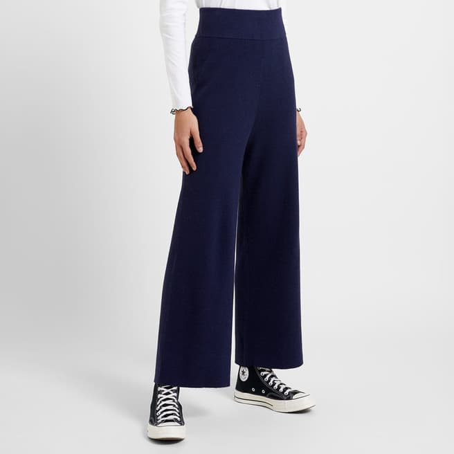 Great Plains Navy Comfort Recycled Knit Trousers