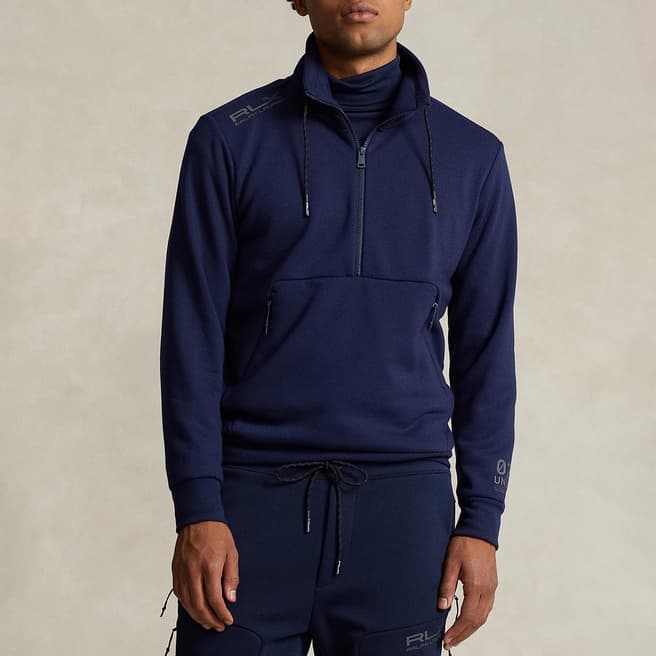 Polo Ralph Lauren Navy Magic Fleece Half Zip Sweatshirt
