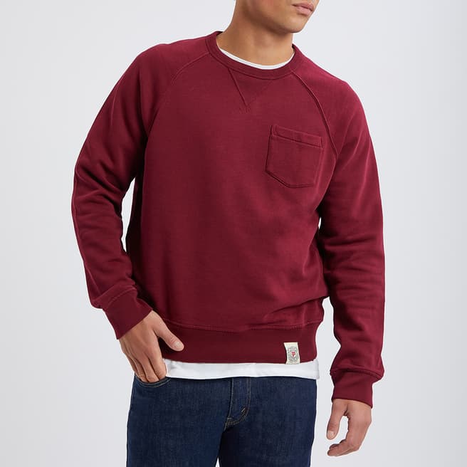 Polo Ralph Lauren Dark Red Cotton Blend Sweatshirt