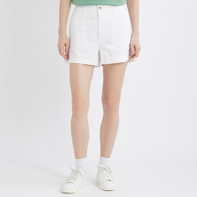 Polo Ralph Lauren White Cotton Chino Shorts