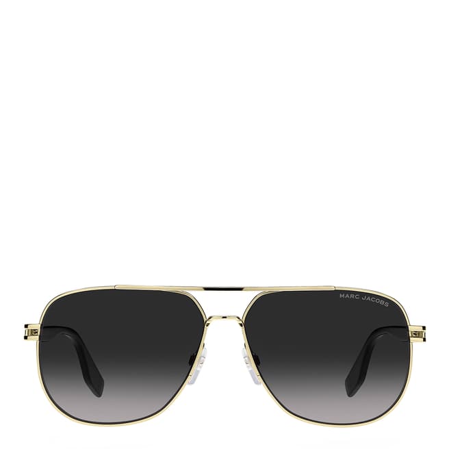 Marc Jacobs Gold Brown Rectangular  Sunglasses Frames