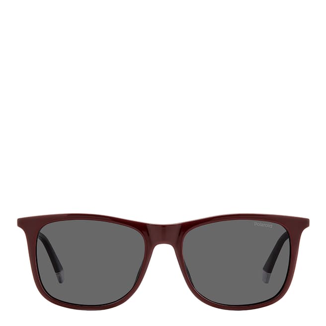 Polaroid Dark Red Square Sunglasses