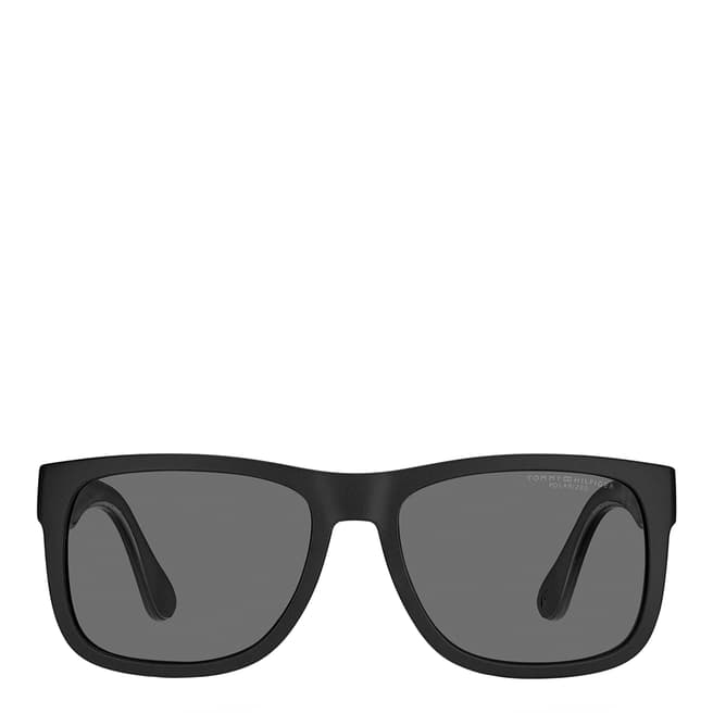 Tommy Hilfiger Matte Black Rectangular  Sunglasses Frames