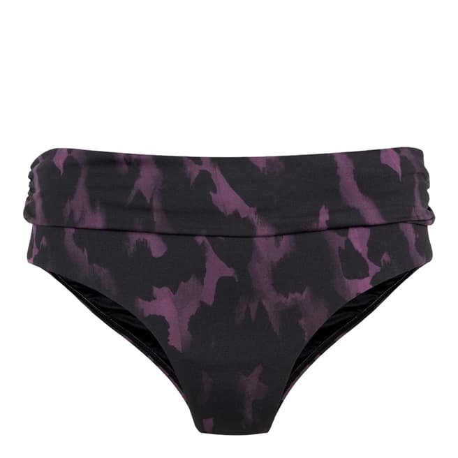 Mint Velvet Purple Marth Roll Top Bikini Bottoms 