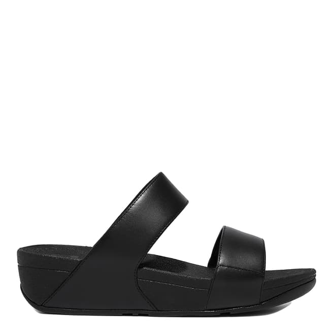 FitFlop All Black Lulu Leather Slides