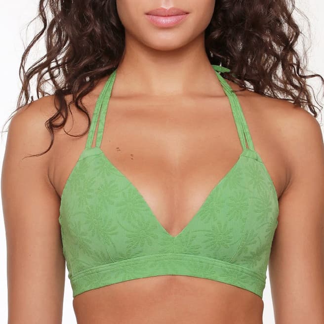 LingaDore Green Padded triangle Bikini top