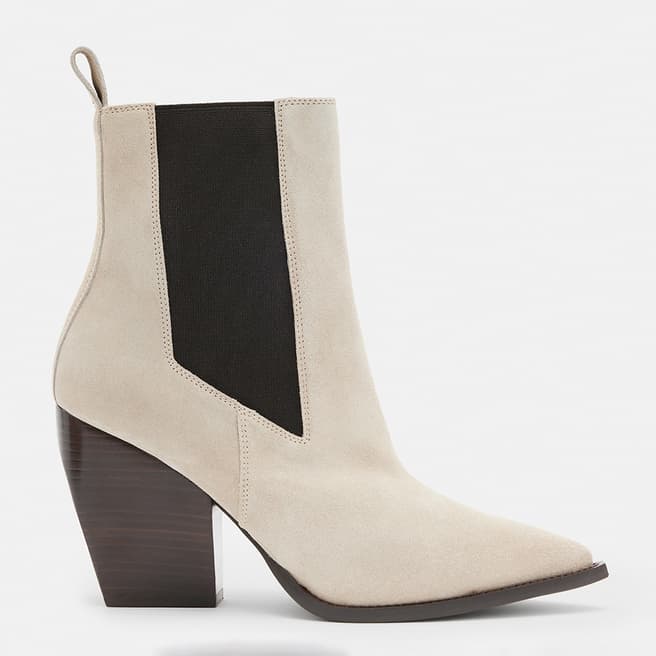 AllSaints Stone Ria Suede Leather Boots