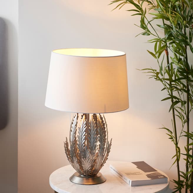 Gallery Living Tanaro Table Lamp Silver Leaf