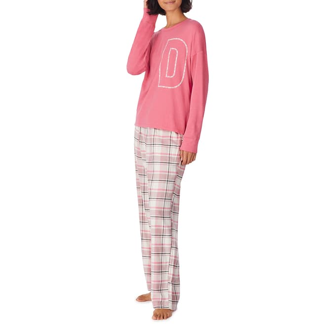 DKNY Pink Long Sleeved Pyjama Top