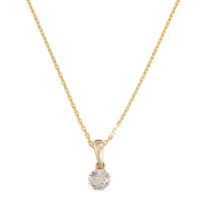 Diamond And Co Gold Idyll Pendant Necklace