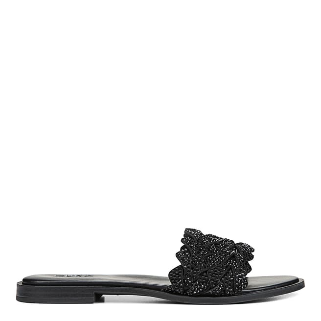 Naturalizer Black Fernanda Flat Sandals