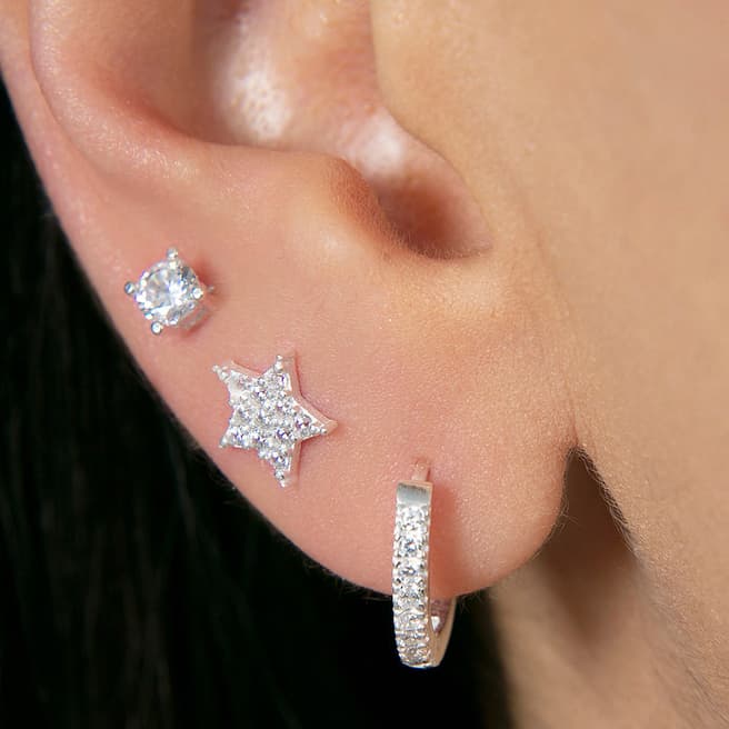 Elika Silver Set Of Earring's