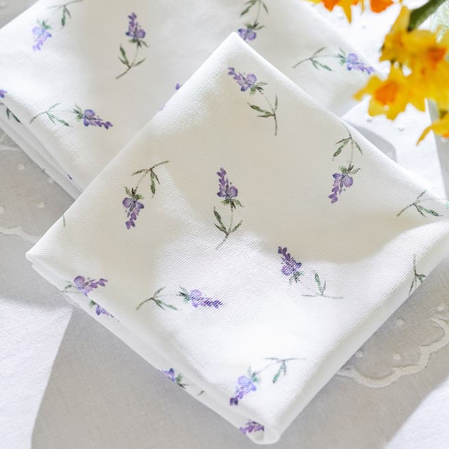 Sophie Conran Set of 2 Lavandula Cotton napkins