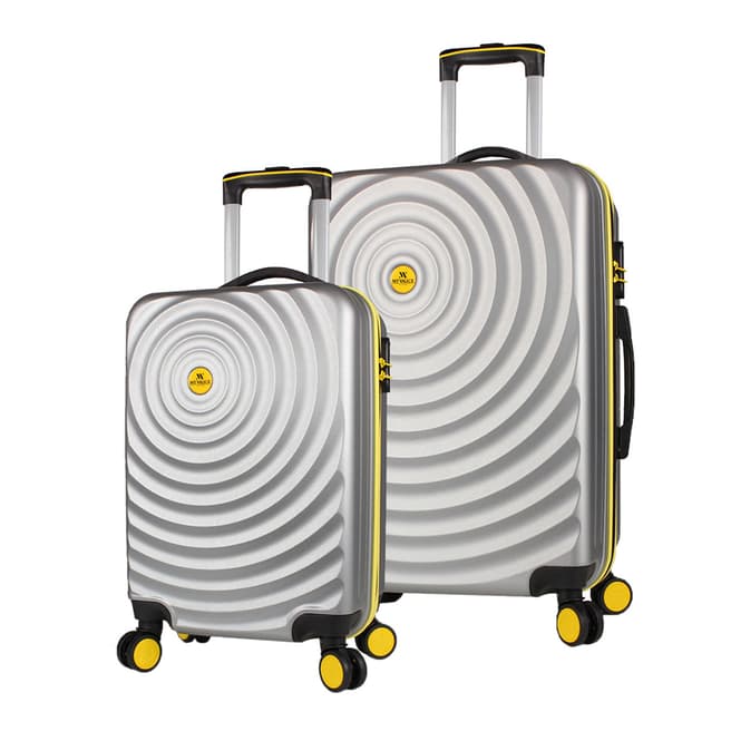 MyValice Grey DOPKO Set of 2 Suitcases