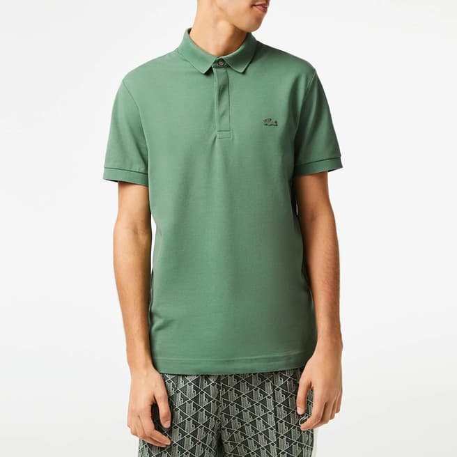 Lacoste Dark Green Cotton Polo Shirt