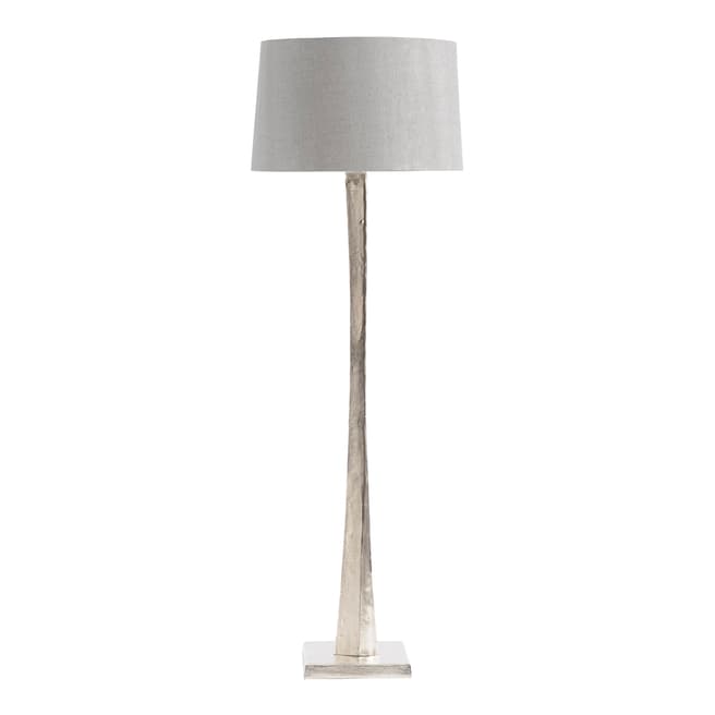The Libra Company Trinity Aluminium Floor Lamp With Grey Shade