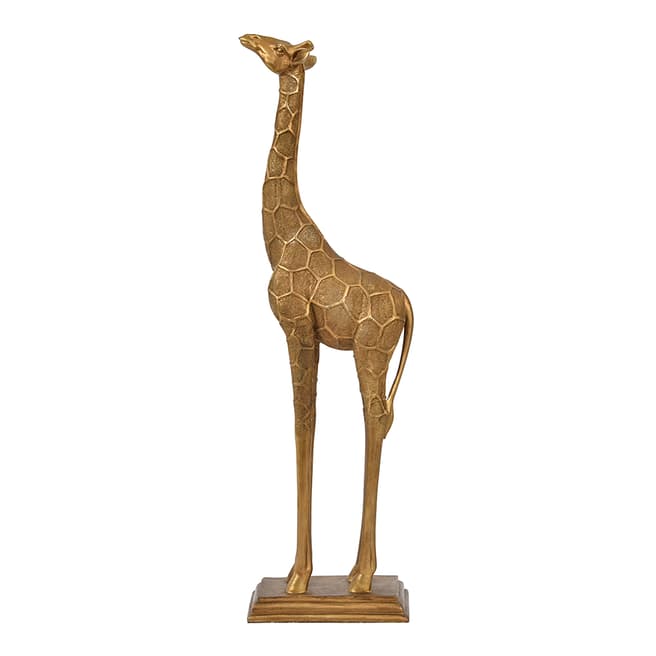 The Libra Company Giant Giraffe Sculpture, Gold