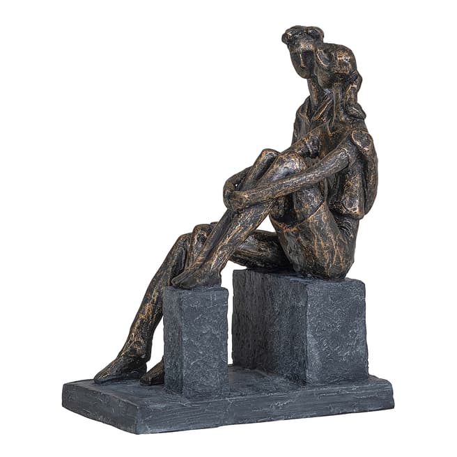 The Libra Company Blocks Couple Scultpure, Bronze