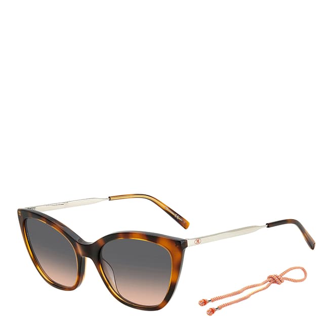 Missoni Havana Grey Fuchsia Rectangular Sunglasses