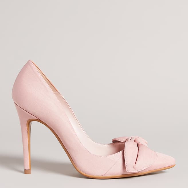 Ted Baker Pink Hyana Moire Satin Bow Court Heel
