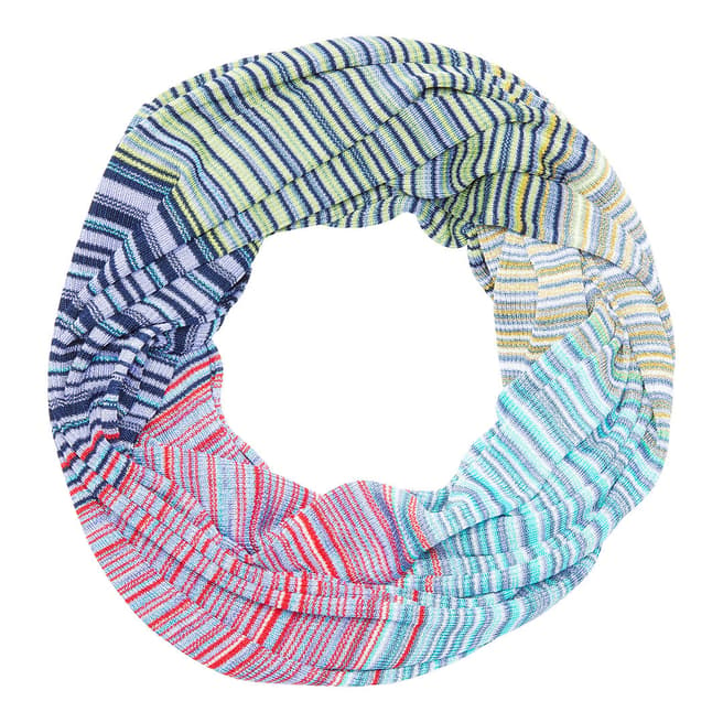 Missoni Multi Stripe Knitted Infinity Scarf